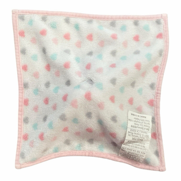 SL Home Fashions Unicorn Hearts Lovey Baby Girl Security Blanket Plush Toy Pink - Picture 8 of 16